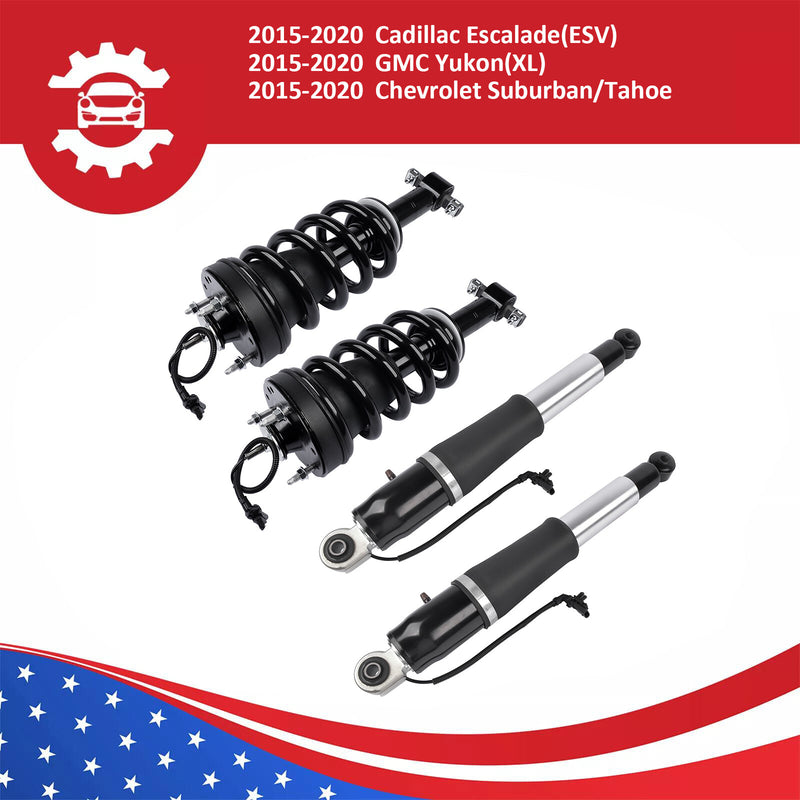 DURAFORCE FRONT Strut Assy & REAR shock Absorber for 2015-20 Escalade Suburban Tahoe Yukon