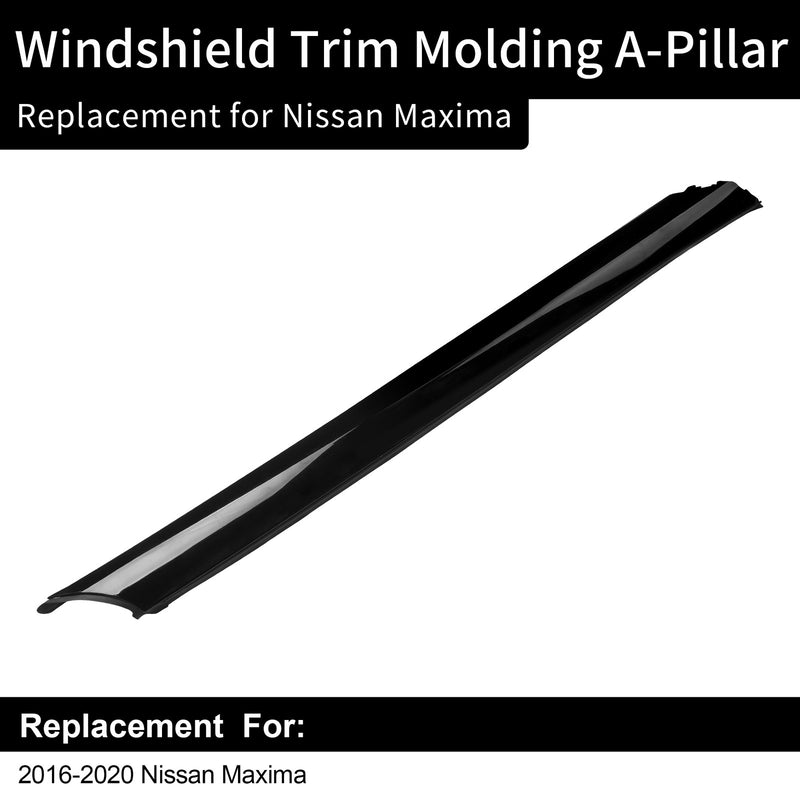Front Left Windshield A Pillar Window Trim Molding for Nissan Maxima 2016 2020
