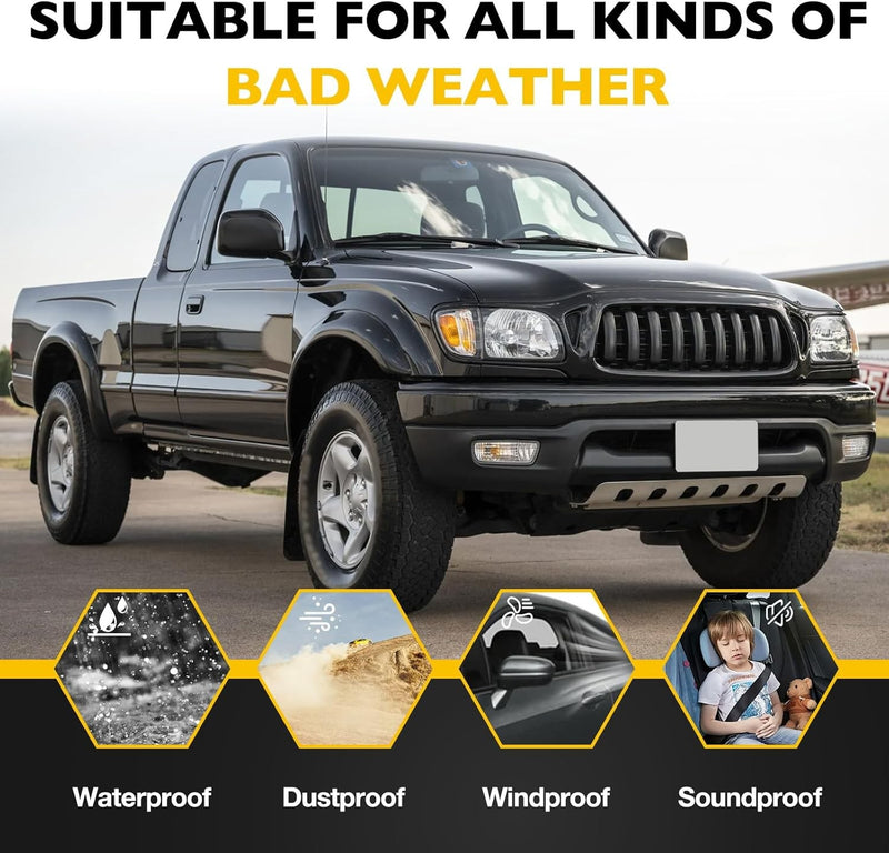 Front Weatherstrip Window Moulding Trim Seal Set for Toyota Tacoma 95 04 2 Piece
