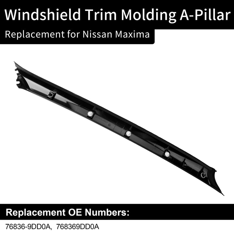 Front Right A Pillar Window Trim Molding For 2016 2020 Nissan Maxima