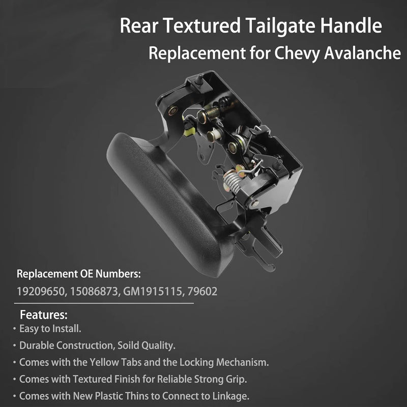 19209650 Tailgate Latch Handle Rear Liftgate for Chevy Avalanche 1500 2500 02 06