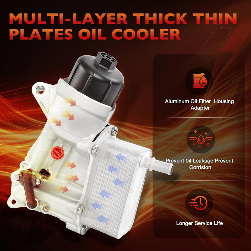 68624177AA Oil Cooler Filter Housing For Ram 2014 2019 1500 3.0L V6 Diesel