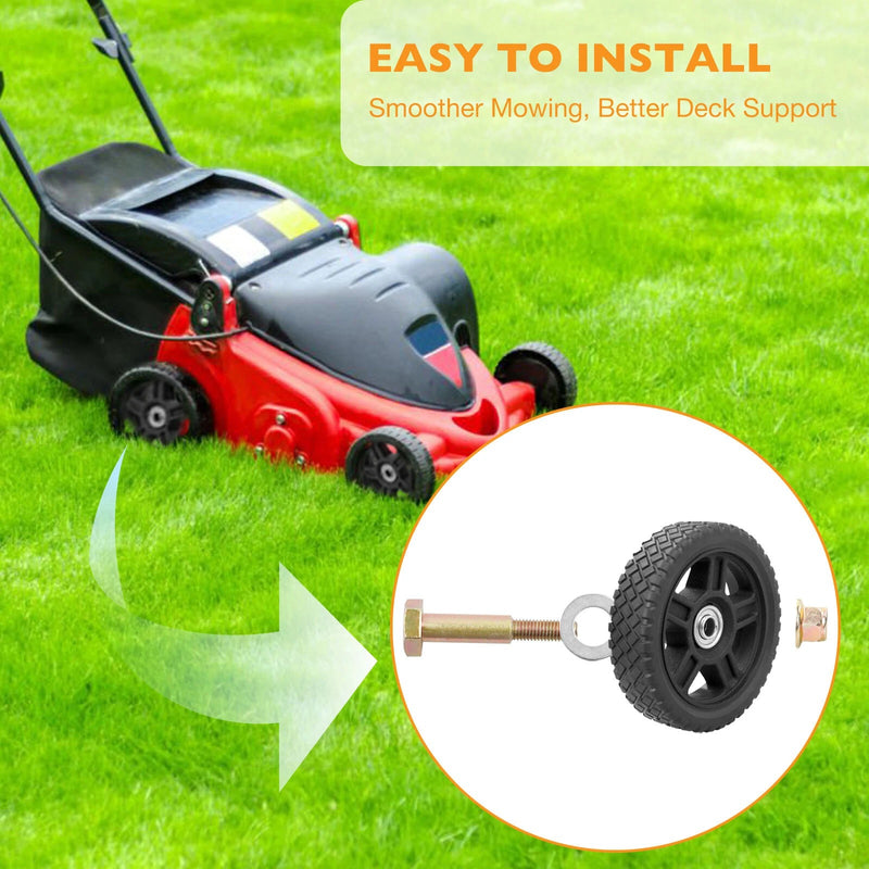 7 Inch Push Lawn Mower Plastic Wheels for Craftsman Generator Garden Tiller 2x