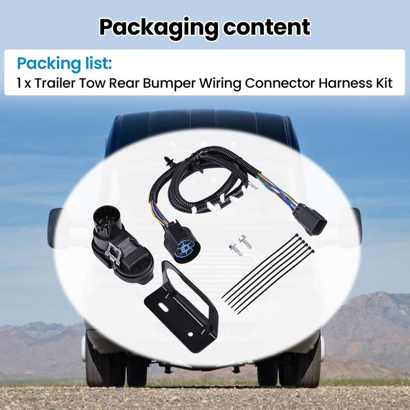 CK4T13B576KE Trailer Tow Wiring Connector Harness Kit for Ford Transit 150 15 19
