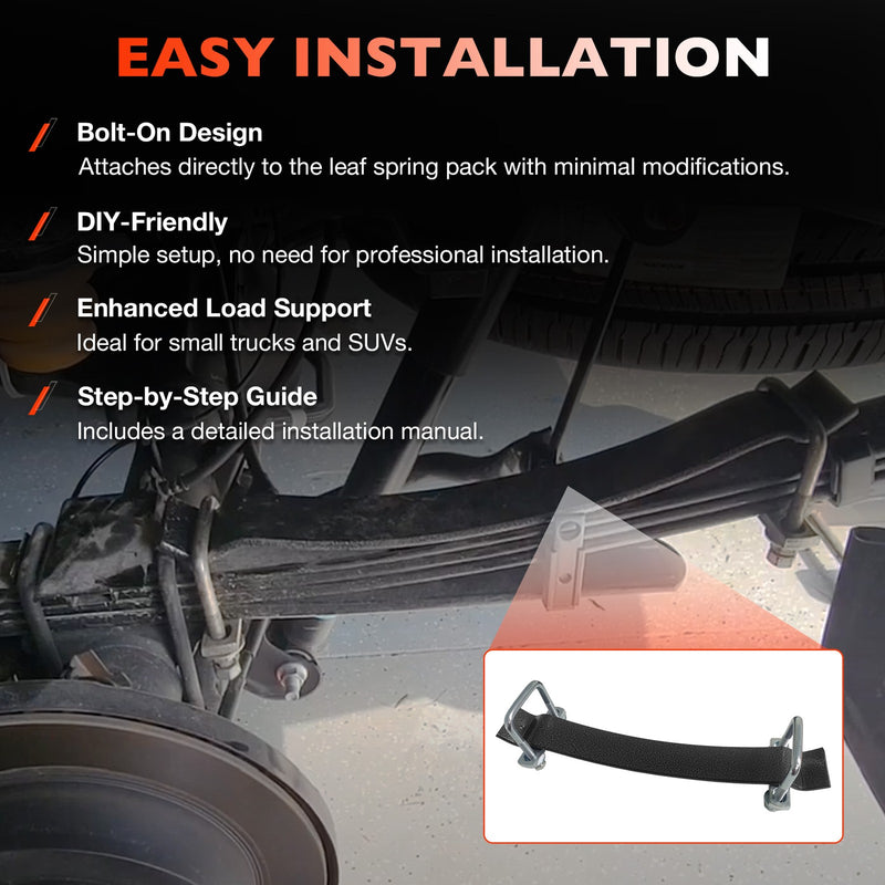 EZ550 Heavy Duty Helper Spring Kit For Ford GMC Pickup Trucks SUV And Trailers
