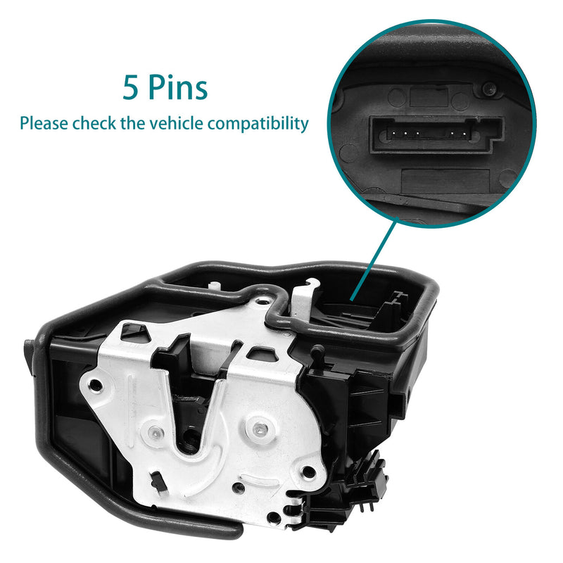 Rear Left Driver Side Power Door Lock Actuator Motor Latch for BMW E60 E65 E90
