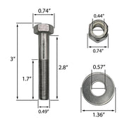DURAFORCE BK 1 DP 02 1729 For Jack Plate Bolt Kit For Mounting Outboard
