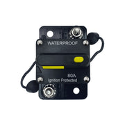 DURAFORCE 80A Circuit Breaker with Reset Waterproof for Auto Trailer Truck RV Marine Audio