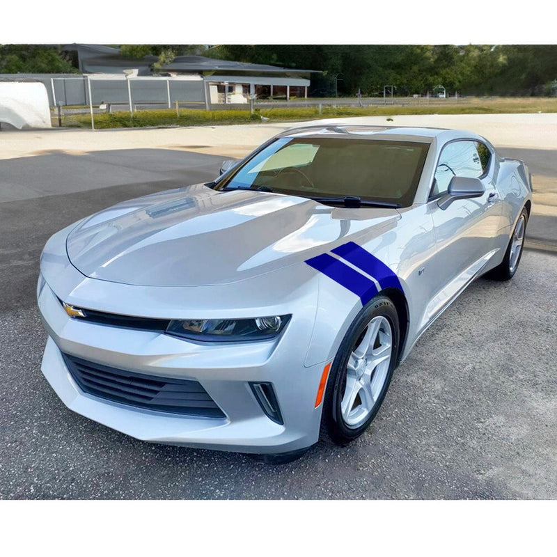 4 Inch Dual Fender Stripe Hash Mark Stripe Decal Graphic Kit for Chevy Camaro