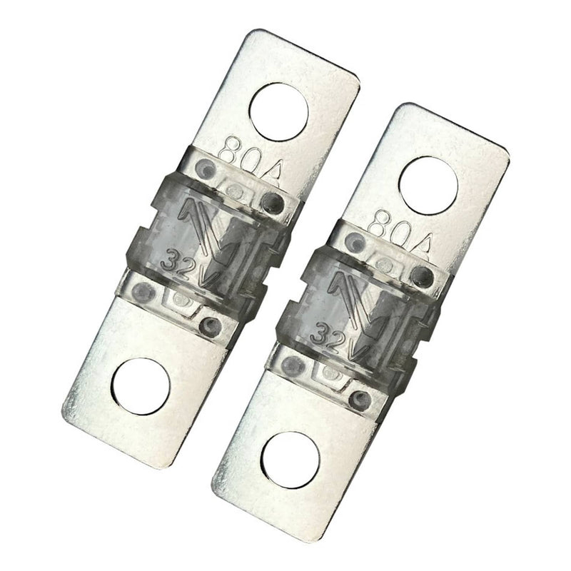 DURAFORCE MIDI AMI Fuse 80 Amp 32V Bolt On for Auto Marine Stereo Audio Video 2 Pack