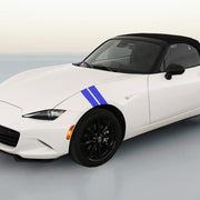 DURAFORCE 3 Inch Dual Fender Stripe Hash Mark Decal Graphic Kit for Mazda Miata