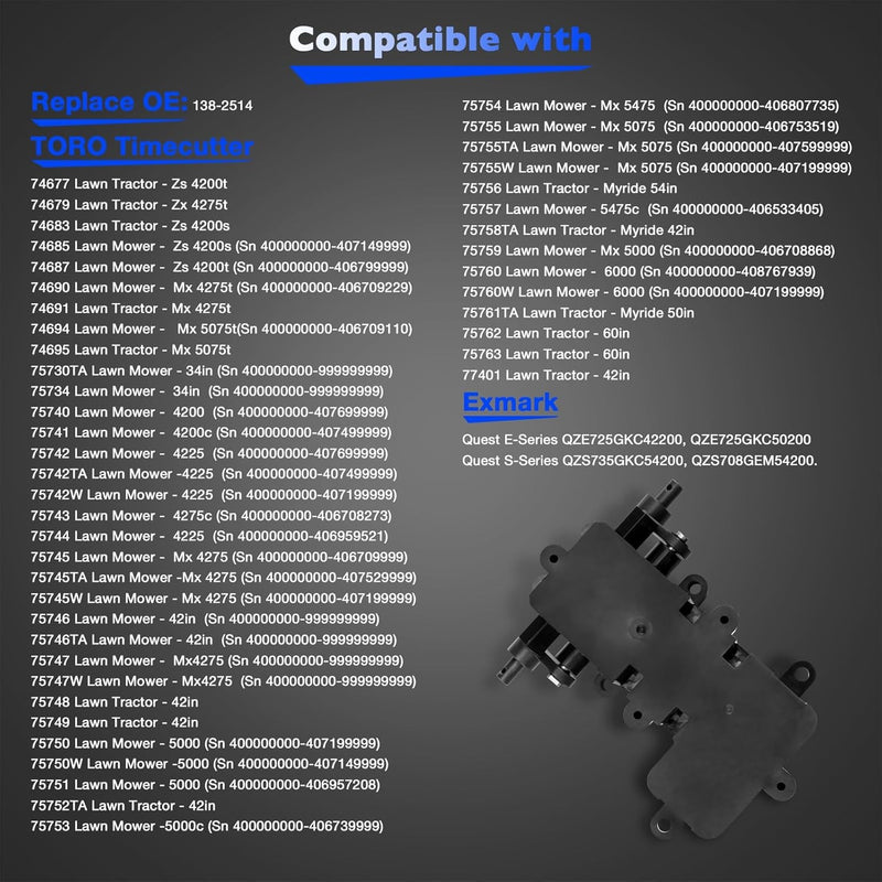 1382514 Brake Box Assembly Control Module for Toro Exmark Quest E Series