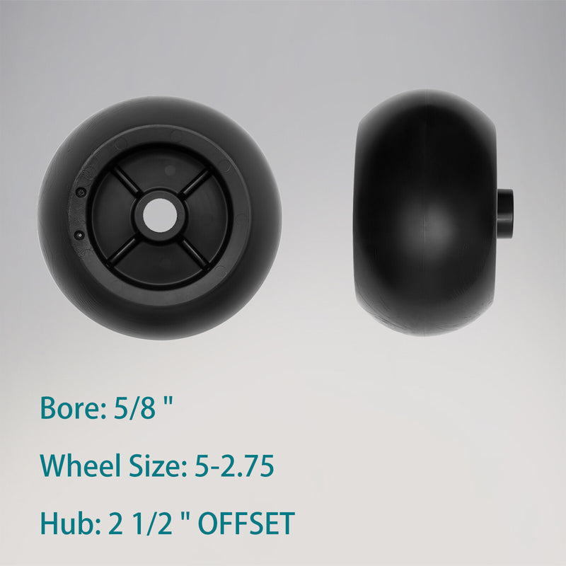 Mower Deck Anti Scalp Wheel Kit for Exmark 103 3168 116 9981 Kubota 4 Piece