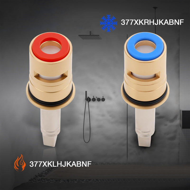 377XKRHJKABNF 1 4 Turn Hot and Cold Ceramic Faucet Cartridge Kit 377XKLHJKABNF