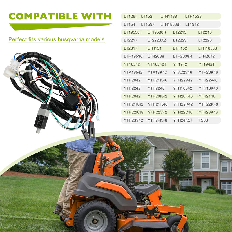 532401098 Lawn Tractor Wire Harness For Husqvarna Jonsered LT126 LT152 LT154