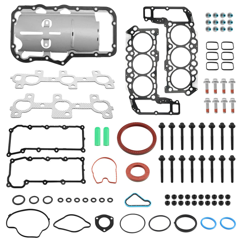 Full Gasket Set Head Bolts for Jeep Dodge 2002 2005 Liberty Dakota Ram 1500 3.7L