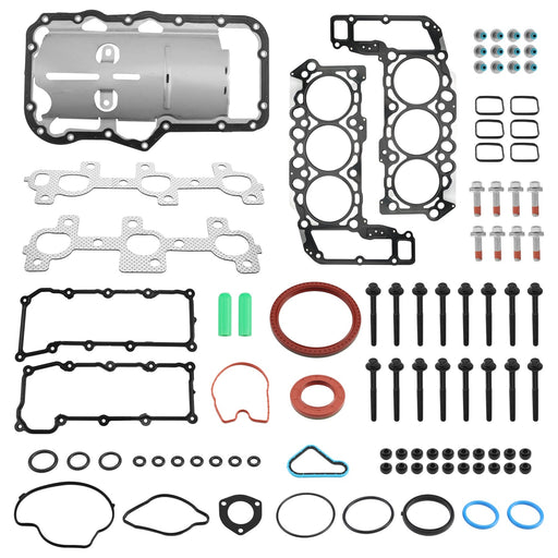 DURAFORCE Full Gasket Set Head Bolts for Jeep Dodge 2002 2005 Liberty Dakota Ram 1500 3.7L