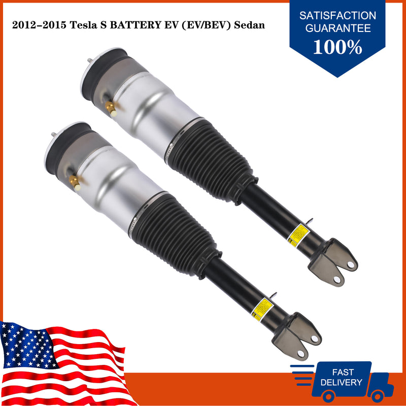 DURAFORCE Front Left and Right Air Suspension Struts For Tesla S BATTERY EV (EV/BEV) 12-15