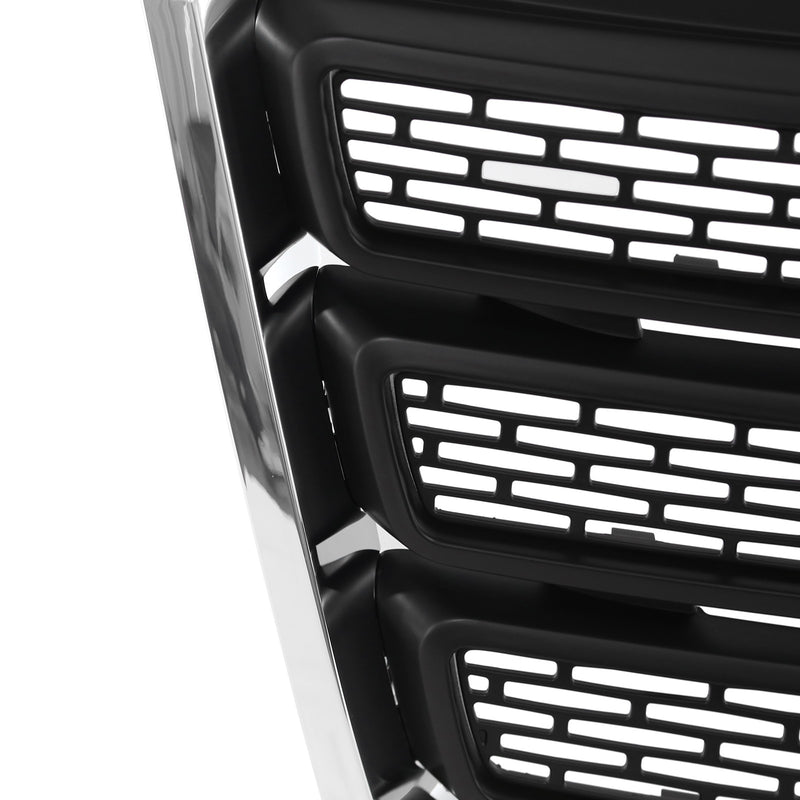 DURAFORCE Front Bumper Grille Black w/Chrome Trim For 2010-2015 GMC Terrain SLT GM1200630
