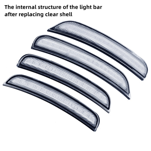 DURAFORCE Smoke Bumper LED Side Marker Lights For Dodge Charger 2015 2022 2023 R/T SXT 4X