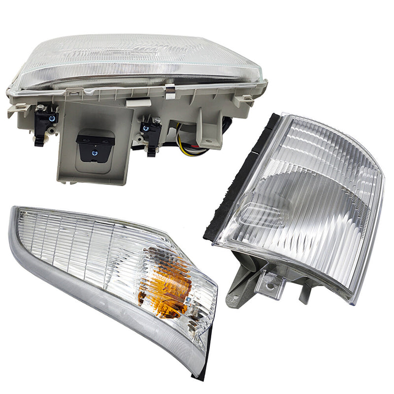RH Headlight w Corner Lamp Marker Light for Mitsubishi FE140 FE145 FE180