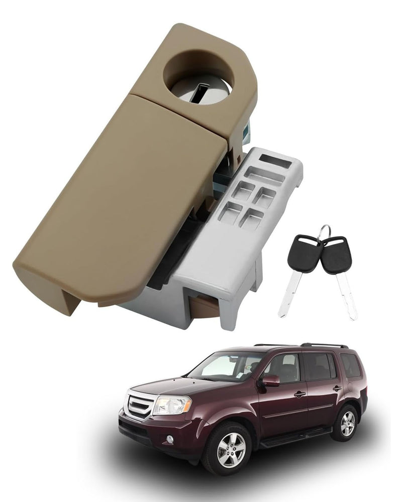 77540SZA01ZD Beige Glove Box Handle Lock Cylinder Set for Honda Pilot 2009 2015