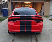 DURAFORCE 10 Inch Vinyl Rally Stripes Racing Stripe Kit Hood Trunk Roof for Dodge Charger