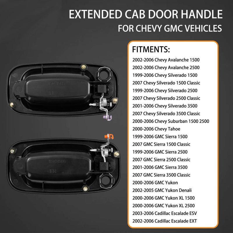 15721571 Door Handles For Chevy GMC Cadillac 99 07 Silverado Yukon 4 Pieces