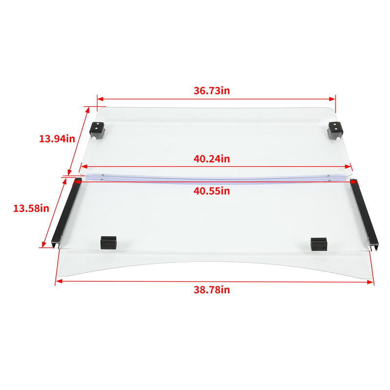 Clear Fold Down Golf Cart Windshield Windscreen for EZGO TXT 2014 Plus