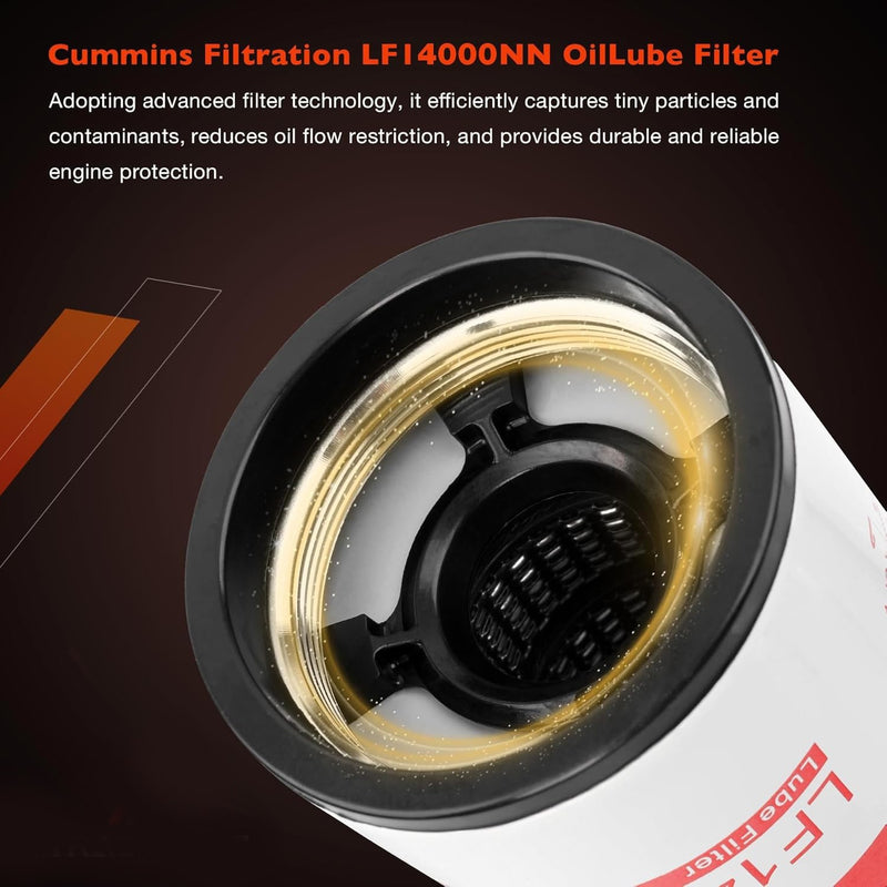 LF14000NN FF5776 K37 1029 Oil Fuel Filters for Kenworth T680 T880 Peterbilt 389