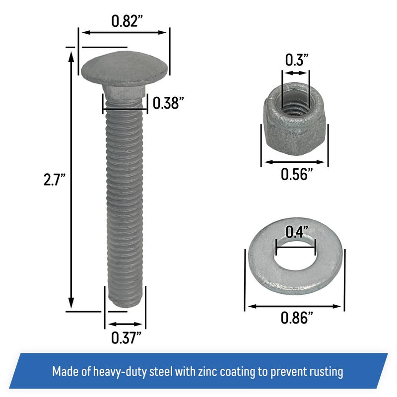 DURAFORCE Floating Dock Outside Corner Hinge Plate Male Heavy Duty Galvanized Steel