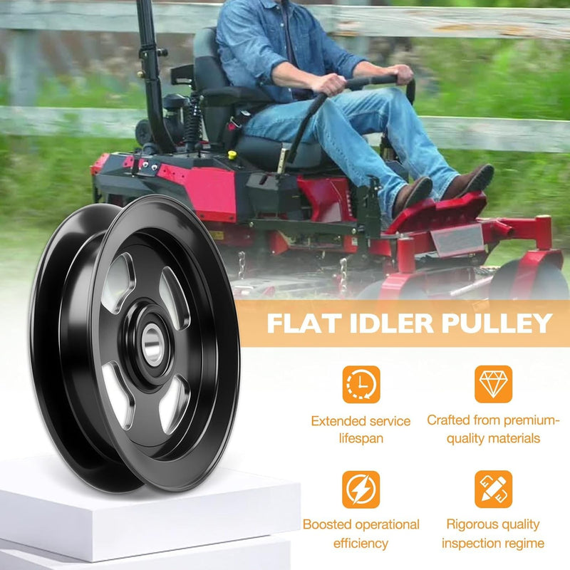 1329425 1038743 1164668 Deck Flat Idler Pulley for Exmark Lazer Z Titan Toro