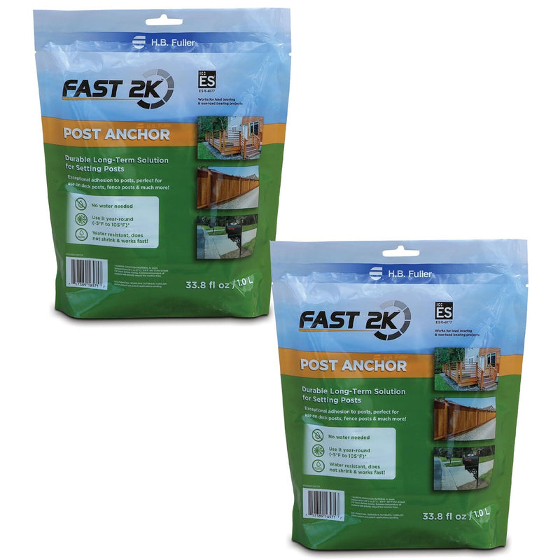 Fast 2K Post Anchor Mix Expanding Foam Concrete Alternative for Post Install 2 Pack
