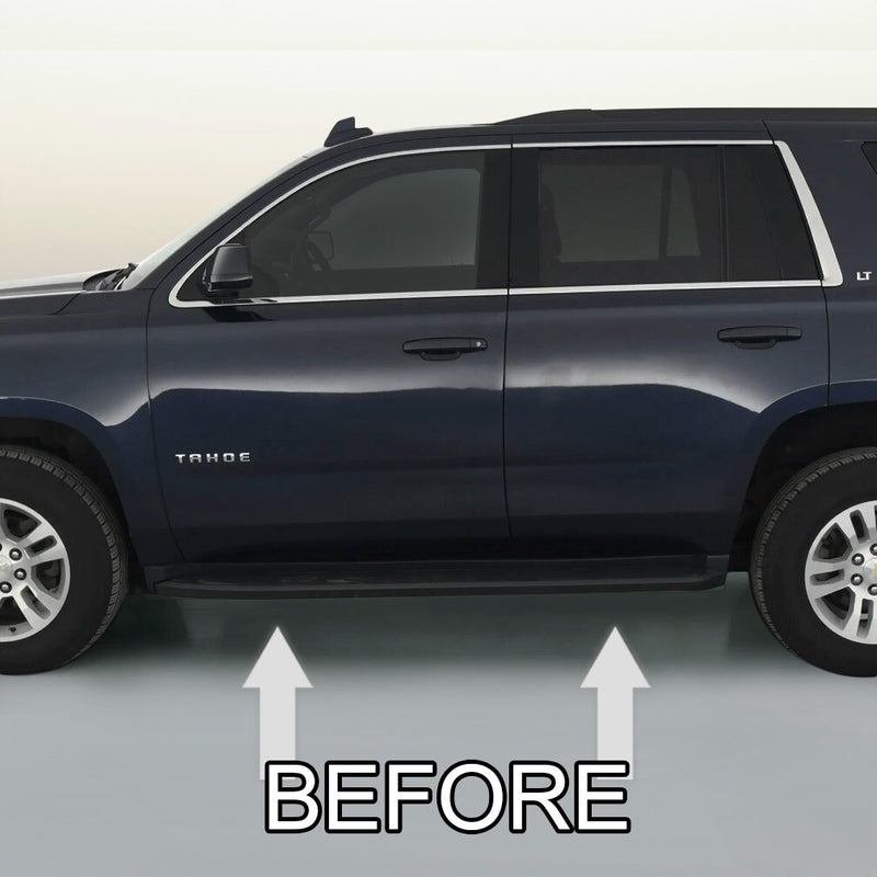Chrome Running Board Trim Molding Package for 2015 2020 Chevy Tahoe Suburban