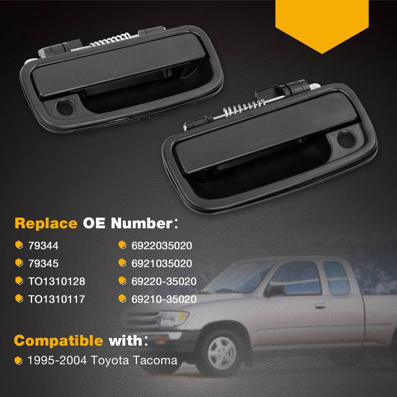 Exterior Interior Tailgate Door Handle Lock Cylinder Key for Toyota Tacoma 95-00