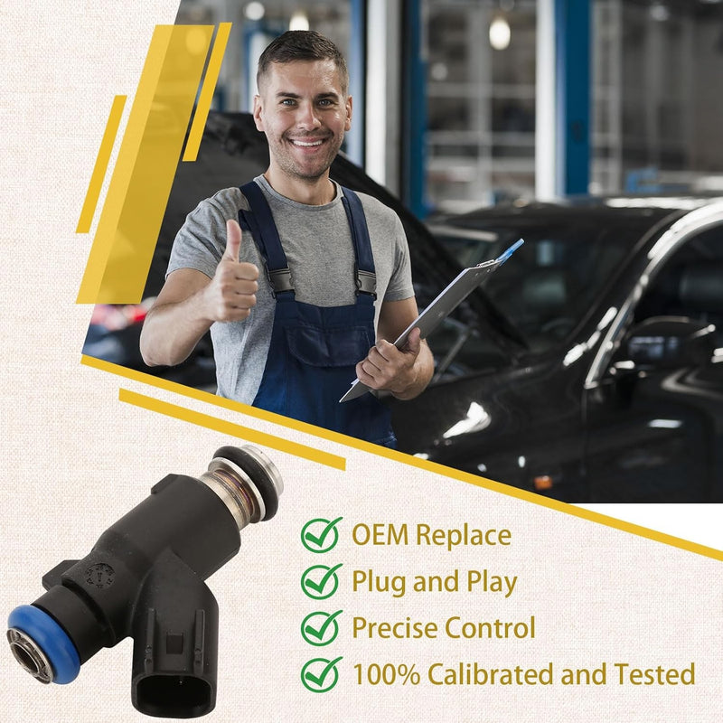 12613411GM Flex Fuel Injectors for Chevy Tahoe Sierra 10 14 4.8 5.3 6.0 8 Pack