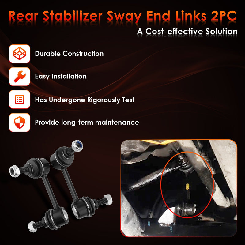 K80369 Rear Left & Right Stabilizer Sway Bar End Links for Honda CRV 2002 2006