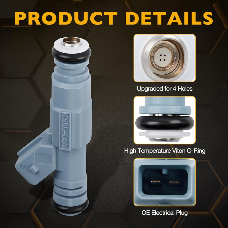 0280155715 Fuel Injector For Dodge Ram 1500 2500 3500 5.2L 5.9L 96 To 99 8 Piece