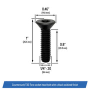 DURAFORCE 6036593AA Side View Mirror Screws for Jeep Wrangler YJ TJ LJ 1987-2006 6