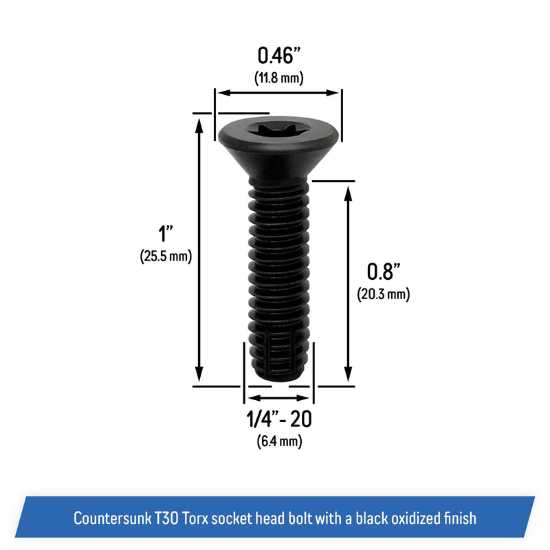 DURAFORCE 6036593AA Side View Mirror Screws for Jeep Wrangler YJ TJ LJ 1987-2006 6