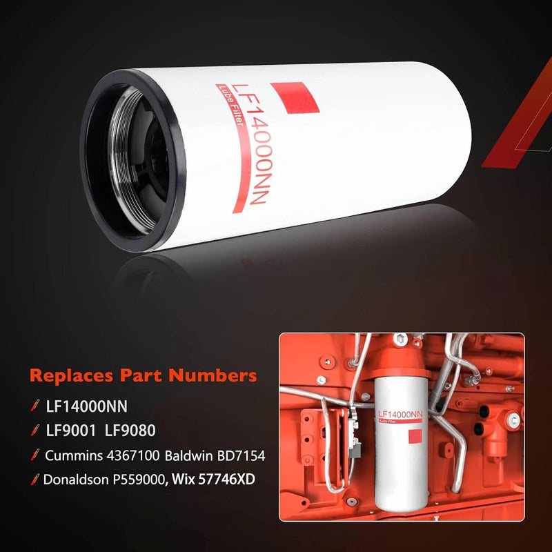 LF14000NN Oil Filter for Fleetguard Cummins ISX ISM X12 4367100 LF9080 LF9001 6X