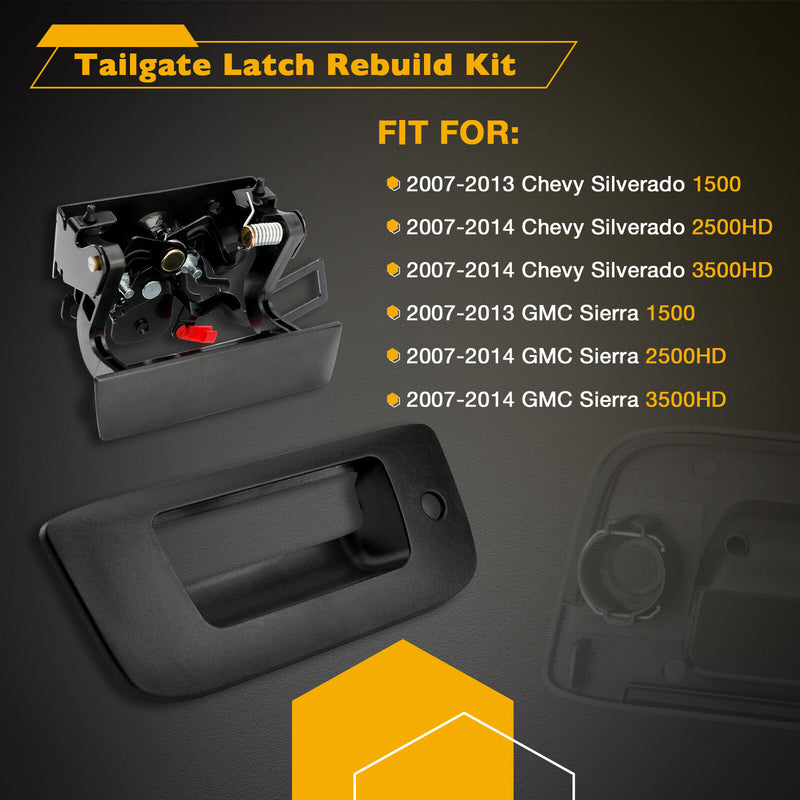 20928119 Tailgate Latch Handle Rebuild Kit for Chevy Silverado GMC Sierra 07 14