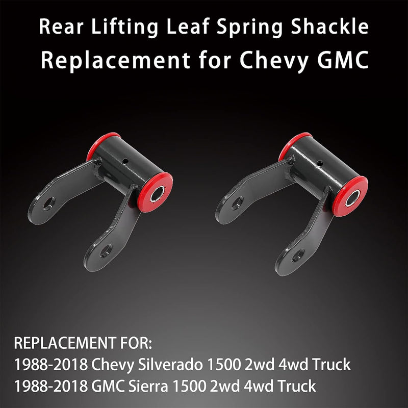 710515 1 1.5 Rear Shackles Lift Kit For Chevy Silverado GMC Sierra 1500 88 18