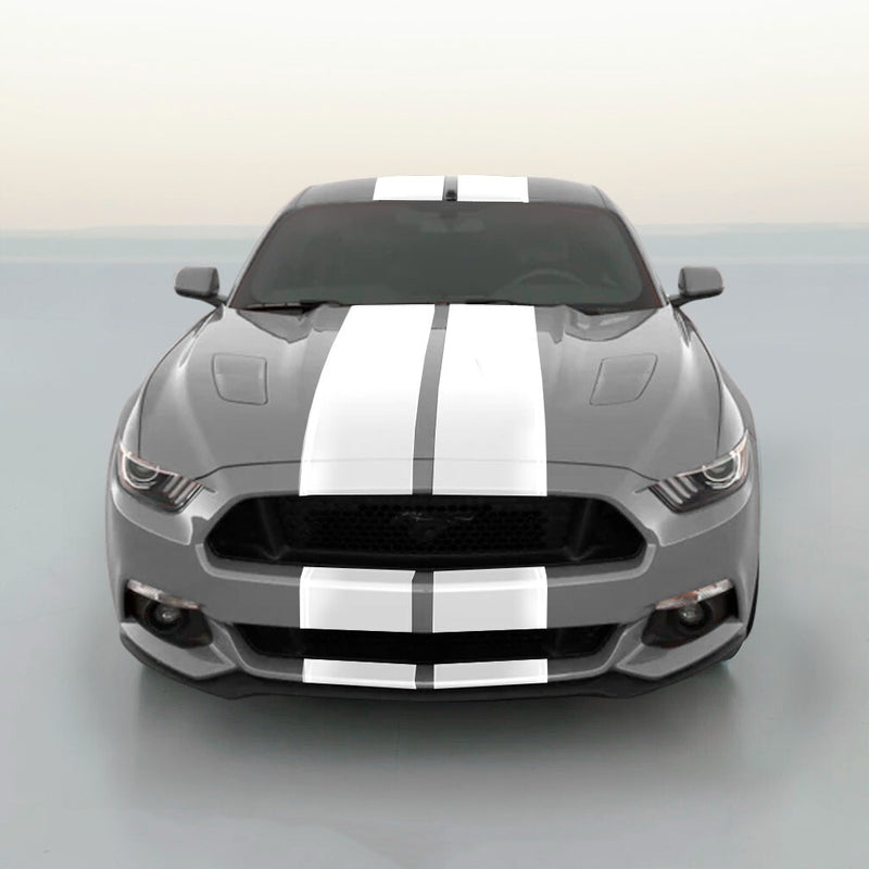 11 Inch Vinyl Rally Stripes Racing Stripe Kit 2 10x70 Inch Stripes for Ford Mustang