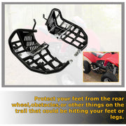 DURAFORCE For Kawasaki KFX700 KFX 700 Nerf Bars Pro Peg Heel Guards W/ Nets Side Step Bars