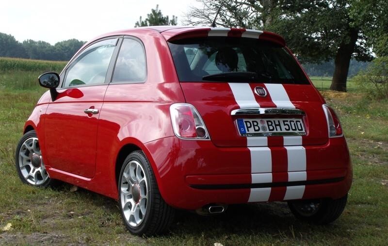 6 Inch Vinyl Rally Stripes Racing Stripe Kit Hood Trunk Roof Decal for Fiat 500