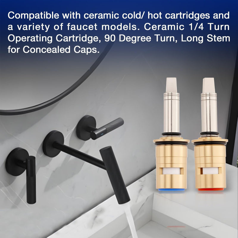 377XKRHJKABNF 1 4 Turn Hot and Cold Ceramic Faucet Cartridge Kit 377XKLHJKABNF