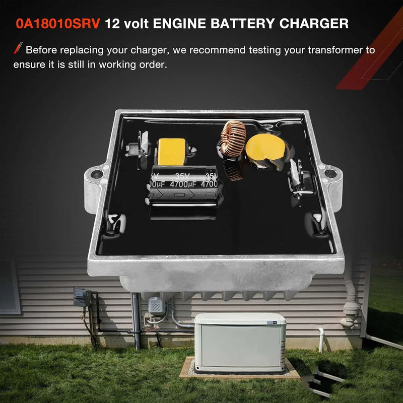 0A18010SRV Engine Battery Charger Assy For Generac Generator A1801 0A1801 4390 0