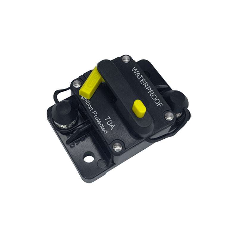DURAFORCE 70A Circuit Breaker with Reset Waterproof for Auto Trailer Truck RV Marine Audio
