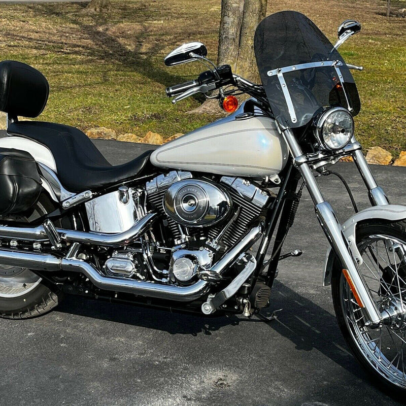 Smoke 18x16 Motorcycle Windshield for Yamaha V Star Honda Valkyrie 1500 1800